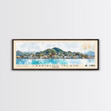 Carriacou Island, Grenada Watercolor Beach Print, Vacation Gift, Grenada Wall Art, Beach Painting, Beach Decor, Beach Painting