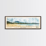 Cayo Levantado, Dominican Republic Watercolor Print, Vacation Gift, Dominican Republic Wall Art, Beach Painting, Beach Decor, Large Wall Art, Wood Frame Art