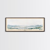 Costalegre, Mexico Watercolor Print, Vacation Gift, Mexico Wall Art, Beach Painting, Beach Decor, Large Wall Art, Wood Frame Art