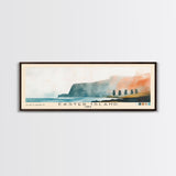 Easter Island, Chile Watercolor Beach Print, Vacation Gift, Chile Wall Art, Beach Painting, Beach Decor, Beach Painting