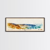 El Laucho, Chile Watercolor Print, Vacation Gift, Chile Wall Art, Beach Painting, Beach Decor, Large Wall Art, Wood Frame Art