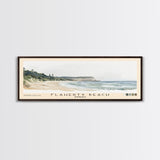 Flaherty Beach, Australia Watercolor Print, Vacation Gift, Australia Wall Art, Beach Painting, Beach Decor, Large Wall Art, Wood Frame Art