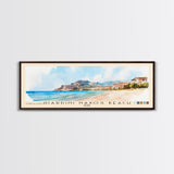 Giardini naxos beach, Italy Watercolor Beach Print, Vacation Gift, Italy Wall Art, Beach Painting, Beach Decor, Beach Painting