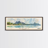Gris Gris, Mauritius Watercolor Beach Print, Vacation Gift, Mauritius Wall Art, Beach Painting, Beach Decor, Beach Painting