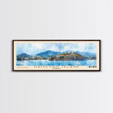 Hamilton Island, Australia Watercolor Print, Vacation Gift, Australia Wall Art, Beach Painting, Beach Decor, Large Wall Art, Wood Frame Art
