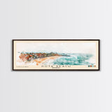 Kuta Beach, Indonesia Watercolor Print, Vacation Gift, Indonesia Wall Art, Beach Painting, Beach Decor, Large Wall Art, Wood Frame Art