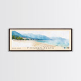 Mogren Beach, Montenegro Watercolor Beach Print, Vacation Gift, Montenegro Wall Art, Beach Painting, Beach Decor, Beach Painting