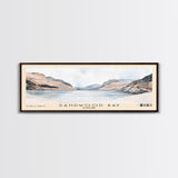 Sandwood Bay, Scotland Watercolor Print, Vacation Gift, Scotland Wall Art, Beach Painting, Beach Decor, Large Wall Art, Wood Frame Art