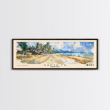 Santa Fe, Philippines Watercolor Beach Print, Vacation Gift, Philippines Wall Art, Beach Painting, Beach Decor, Beach Painting