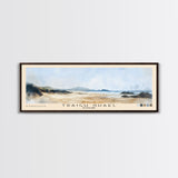 Traigh Ghael, Scotland Watercolor Print, Vacation Gift, Scotland Wall Art, Beach Painting, Beach Decor, Large Wall Art, Wood Frame Art