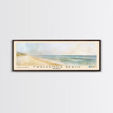 Twelvemile Beach, Michigan Watercolor Print, Vacation Gift, Michigan Wall Art, Beach Painting, Beach Decor, Large Wall Art, Wood Frame Art
