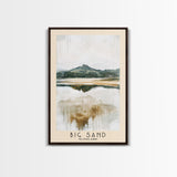 Big Sand, Scotland Watercolor Beach Print, Vacation Gift, Scotland Wall Art, Beach Painting, Beach Decor, Beach Painting