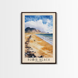 Búðir Beach, Iceland Watercolor Beach Print, Vacation Gift, Iceland Wall Art, Beach Painting, Beach Decor, Beach Painting