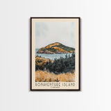 Bonaventure Island, Canada Watercolor Beach Print, Vacation Gift, Canada Wall Art, Beach Painting, Beach Decor, Beach Painting