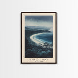 Byron Bay, Australia Watercolor Beach Print, Vacation Gift, Australia Wall Art, Beach Painting, Beach Decor, Beach Painting