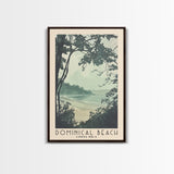 Dominical Beach, Costa Rica Watercolor Beach Print, Vacation Gift, Costa Rica Wall Art, Beach Painting, Beach Decor, Beach Painting