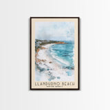 Llandudno Beach, South Africa Watercolor Print, Vacation Gift, South Africa Wall Art, Beach Painting, Beach Decor, Large Wall Art, Wood Frame Art