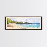 Smith Bay Beach Park, US Virgin islands Watercolor Beach Print, Vacation Gift, US Virgin islands Wall Art, Beach Painting, Beach Decor, Beach Painting