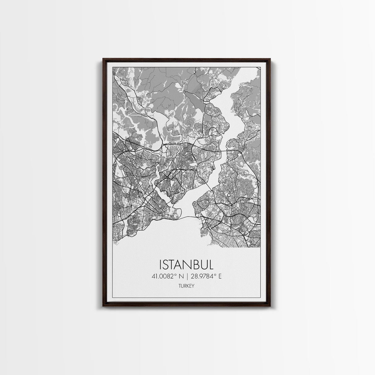 Istanbul Street Map, Turkey Map, City Map Art, Minimalist Art, Wall Art, Canvas Print, Travel Wall Art, Master Bedroom Décor, Gift For Her