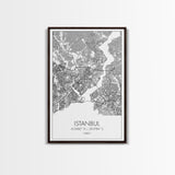 Istanbul Street Map, Turkey Map, City Map Art, Minimalist Art, Wall Art, Canvas Print, Travel Wall Art, Master Bedroom Décor, Gift For Her