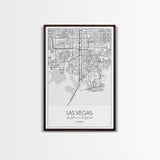 Las Vegas Street Map, Nevada Map, City Map Art, Modern Wall Art, Wall Art, Canvas Print, Travel Wall Décor, Dorm Wall Print, Couples Gift