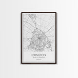 Lexington Street Map, Kentucky Map, City Map Art, Modern Wall Art, Wall Art, Canvas Print, Living Room Art, Travel Print, Pilot Gifts