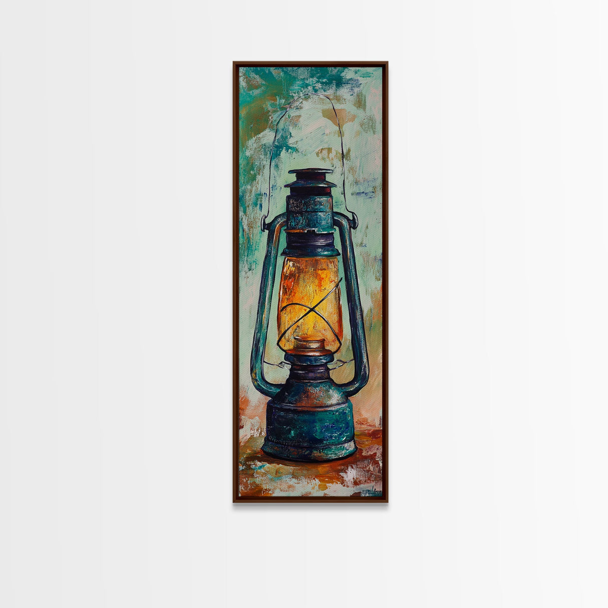 Lantern Glow Canvas Print rustic decor moody art farmhouse art wabi sabi art guest room art gift idea him gift idea her