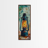 Lantern Glow Canvas Print rustic decor moody art farmhouse art wabi sabi art guest room art gift idea him gift idea her