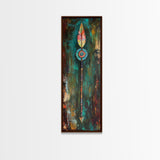 Tribal Arrow Art Canvas Print Southwest Wall Art Boho Decor Tall Narrow Art Rustic Wall Art Above Bed Wall Art