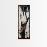 Abstract Hand Painting Framed Canvas Print moody art dark romance painting geometric wall art contemporary home decor unique gift