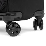 Close-up of the 360° MagnaTrac wheels on the Travelpro Crew Classic large check-in spinner