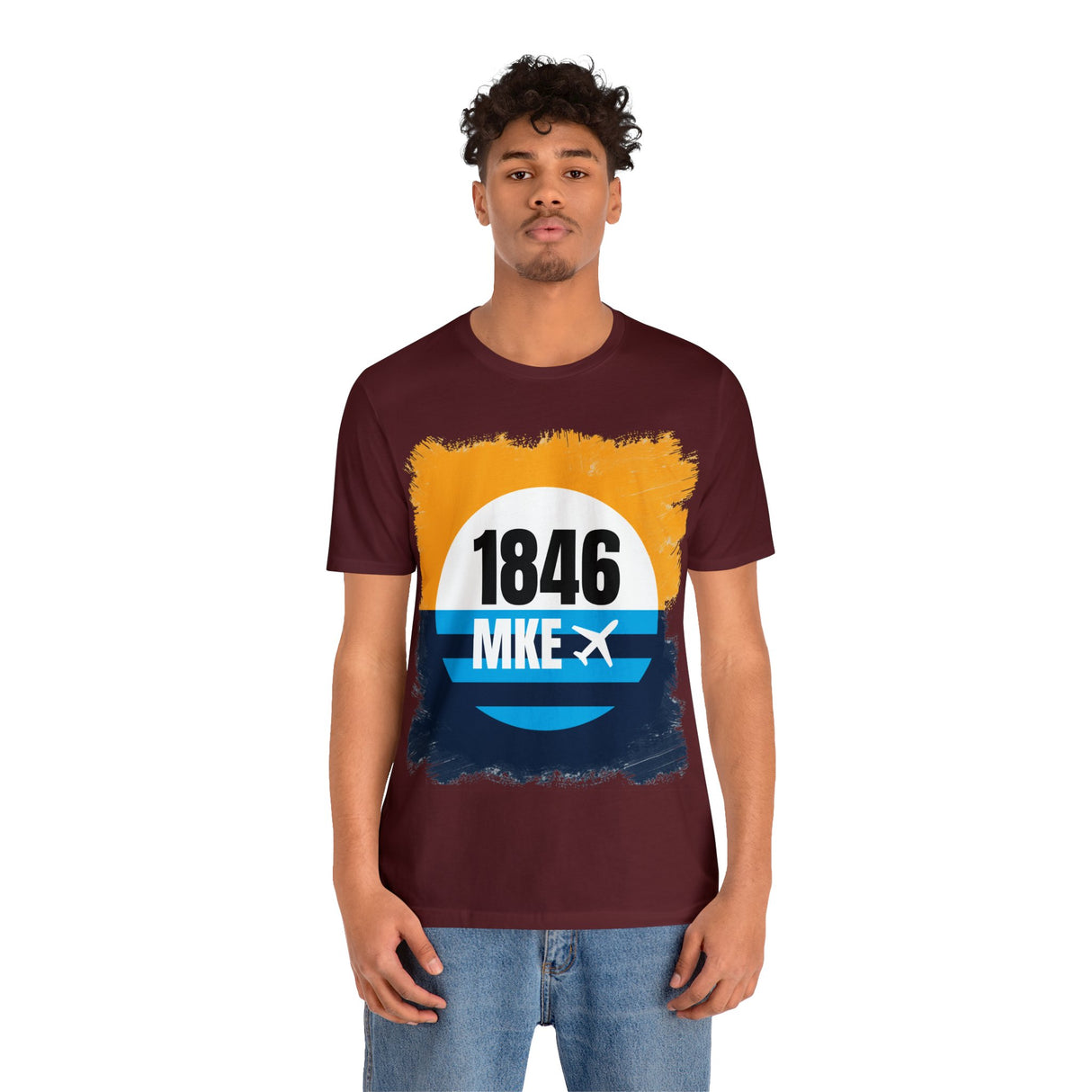 MKE - 1846 - Airport Travel Shirt - Milwaukee Peoples Flag