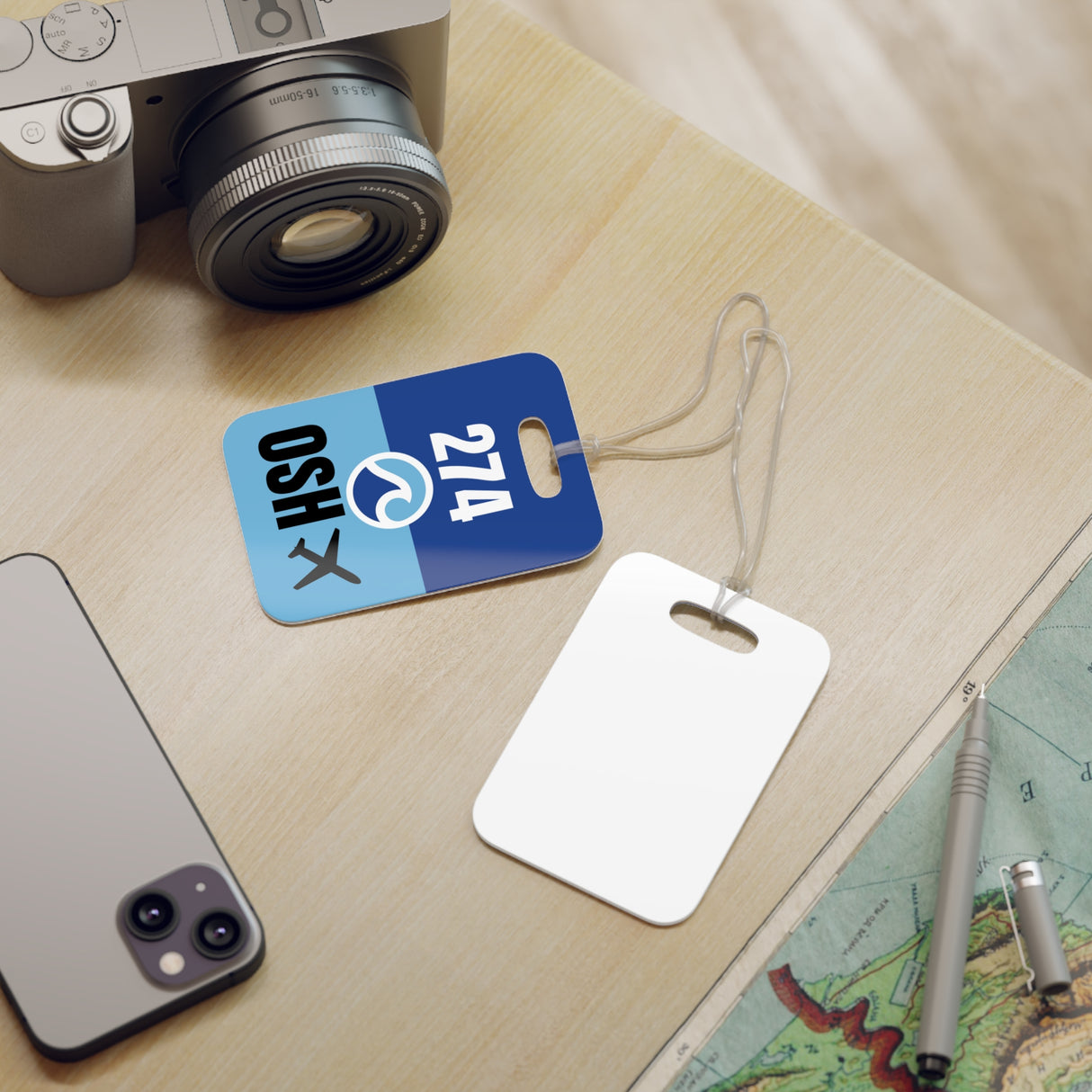 Oshkosh Wisconsin,  Area Code / Airport Tag for Bags and Luggage - 274 / OSH