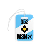 Madison Wisconsin,  Area Code / Airport Tag for Bags and Luggage - 353 / MSN