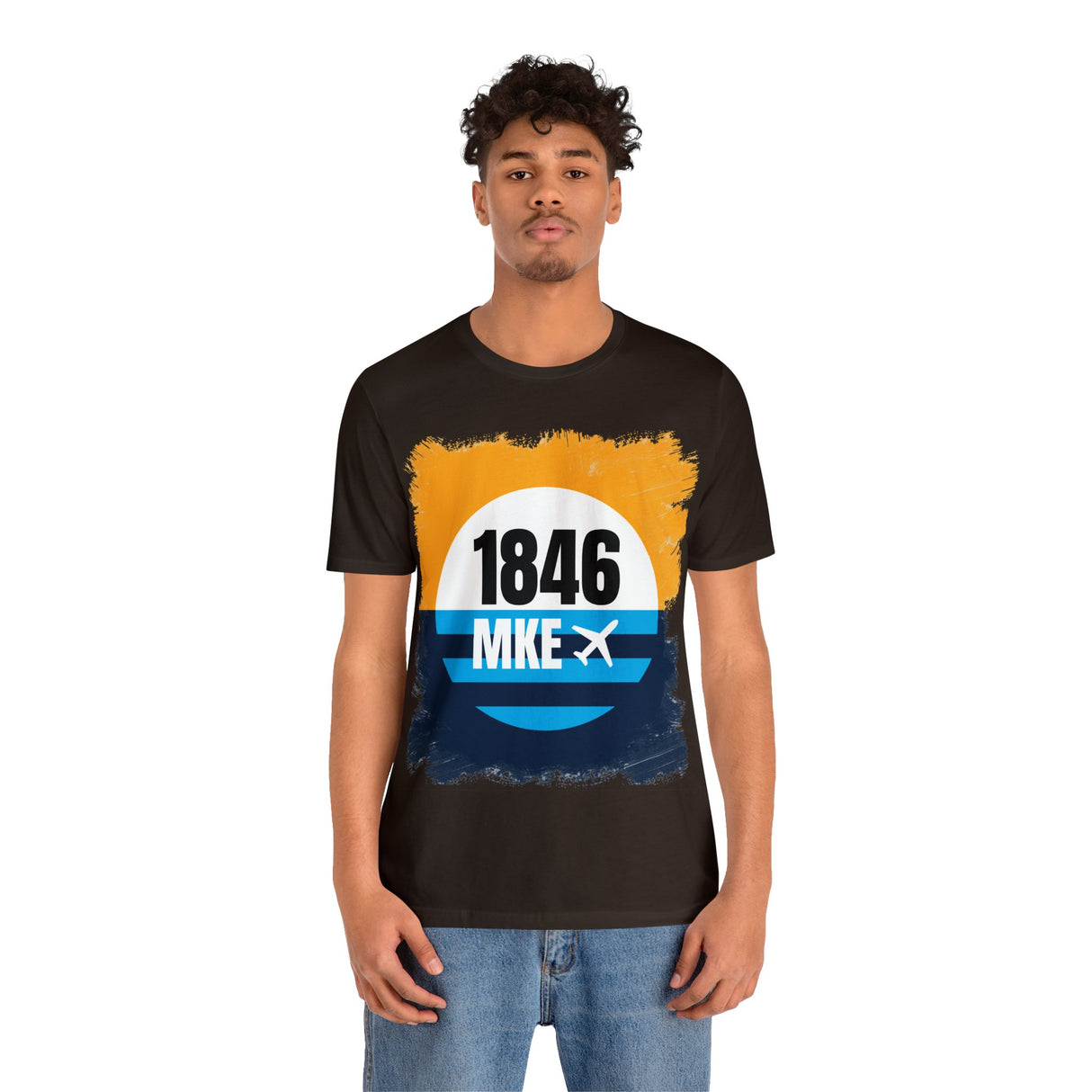 MKE - 1846 - Airport Travel Shirt - Milwaukee Peoples Flag