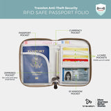 RFID Blocking Passport Zip Wallet (43401) by Travelon