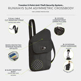 Runways Anti-Theft Slim Asymmetric Crossbody (43712) by Travelon