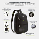 Anti-Theft Classic Convertible Sling Backpack (43719) By Travelon
