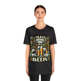 "I Travel for The Beer" full color T-shirt