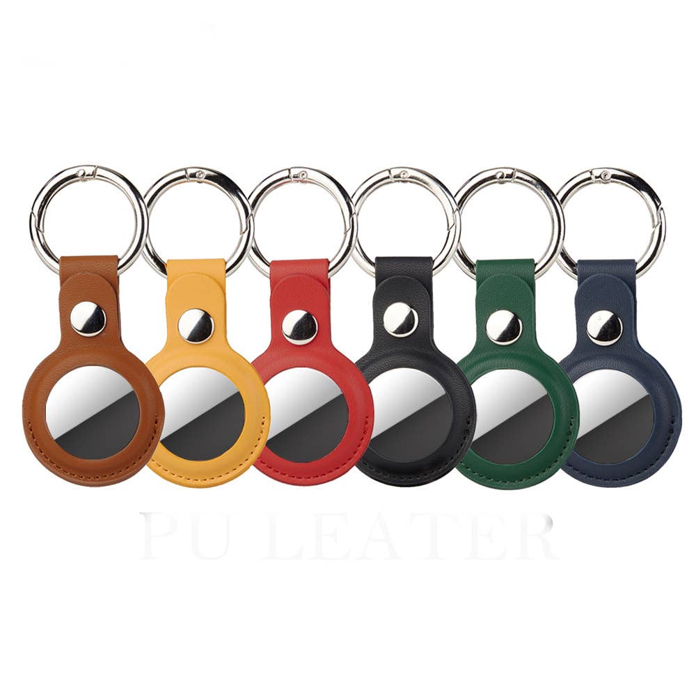 AirTag Case | Leather AirTag Keychain | Key Ring Holder
