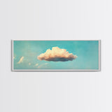 Clouds Wall Art - Living Room Canvas Print - Cloud Decor - Cloudy Sky - Signs For Home / Extra Large Wall Art / Large Horizontal Art