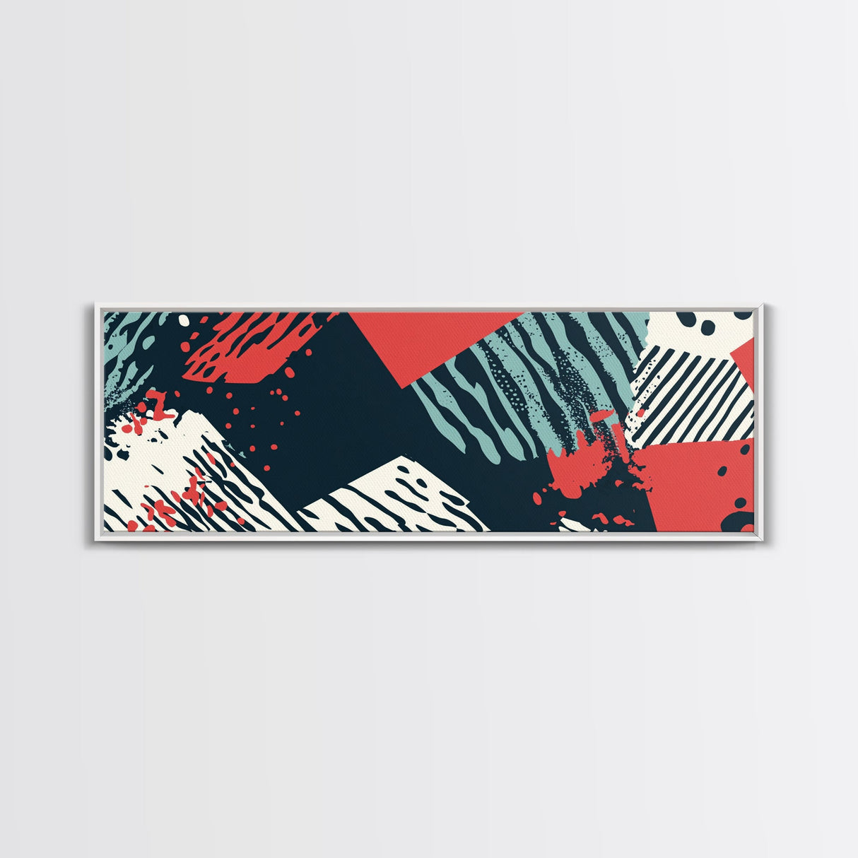 Retro 90s Mall Art - Framed Canvas Print - Mall Wall Decor
