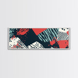 Retro 90s Mall Art - Framed Canvas Print - Mall Wall Decor