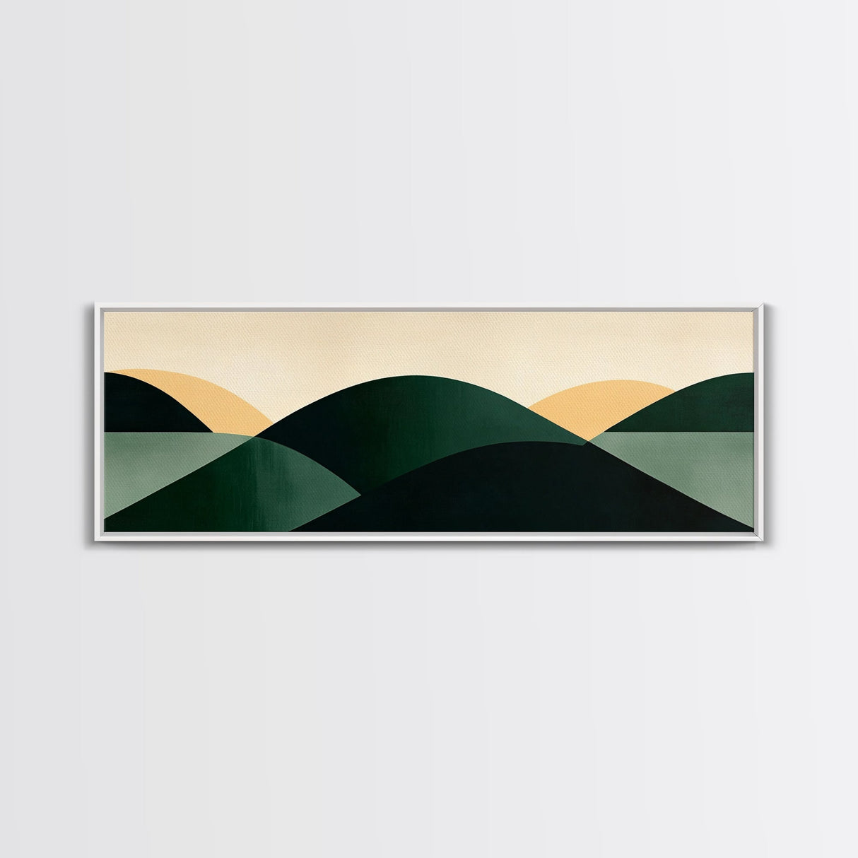 Abstract Mid-Century Modern Geometric Shapes Wall Art, Framed Canvas Print, Mid Century Modern Home Decor, Above Sofa or Bed Boho Art