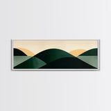 Abstract Mid-Century Modern Geometric Shapes Wall Art, Framed Canvas Print, Mid Century Modern Home Decor, Above Sofa or Bed Boho Art