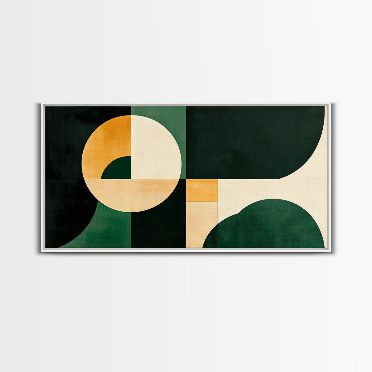 Geometric Abstract Mid Century Modern Wall Art Framed Canvas Print, Modern Wall Art, Abstract Wall Art, Large Abstract Art