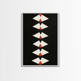 Retro Mid-Century Modern Diamond Art Canvas Print, MCM Style Home Decor