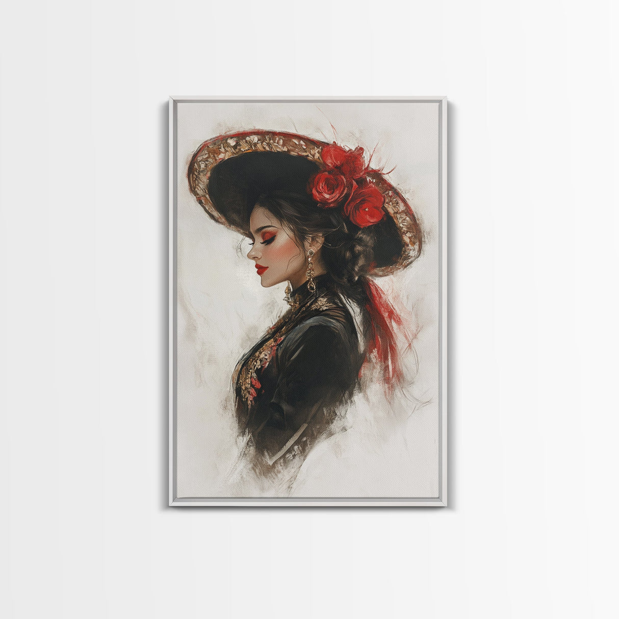 The Matador - Framed Canvas Print - Spanish Style Art - Cultural Home Decor