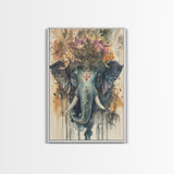 Ganesh Wall Art, Ganesha Painting Print, Framed Canvas Print, Painting of Ganesha, Ganesh Art, Hindu Art, Hinduism Home Decor