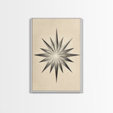The North Star Canvas Print - Framed Canvas - Minimalist Christmas Art - Boho Christmas Art - Rustic Christmas Art